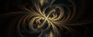 Preview wallpaper fractal, tangled, swirling, glow, abstraction