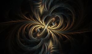 Preview wallpaper fractal, tangled, swirling, glow, abstraction