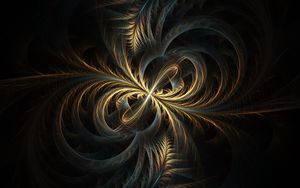 Preview wallpaper fractal, tangled, swirling, glow, abstraction