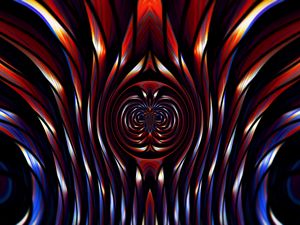 Preview wallpaper fractal, tangled, wavy, colorful, abstraction