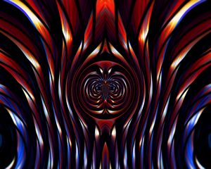 Preview wallpaper fractal, tangled, wavy, colorful, abstraction