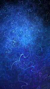 Preview wallpaper fractal, threads, tangled, blue, abstraction