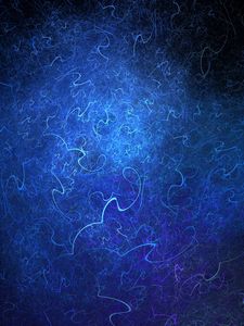 Preview wallpaper fractal, threads, tangled, blue, abstraction