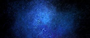 Preview wallpaper fractal, threads, tangled, blue, abstraction