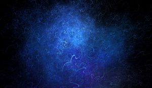 Preview wallpaper fractal, threads, tangled, blue, abstraction