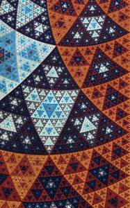 Preview wallpaper fractal, triangles, geometric, abstract, pattern