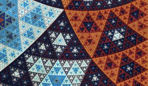 Preview wallpaper fractal, triangles, geometric, abstract, pattern