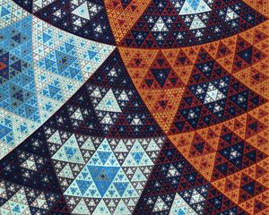 Preview wallpaper fractal, triangles, geometric, abstract, pattern