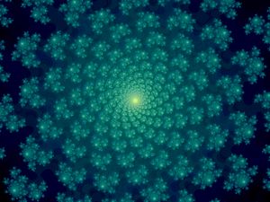 Preview wallpaper fractal, twist, spiral, pattern, blue