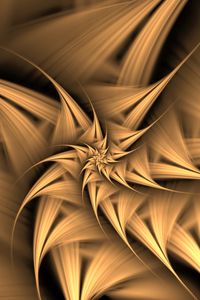 Preview wallpaper fractal, twisted, spiky, abstraction, digital