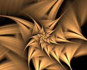 Preview wallpaper fractal, twisted, spiky, abstraction, digital