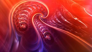 Preview wallpaper fractal, twisted, tangled, bright, abstraction