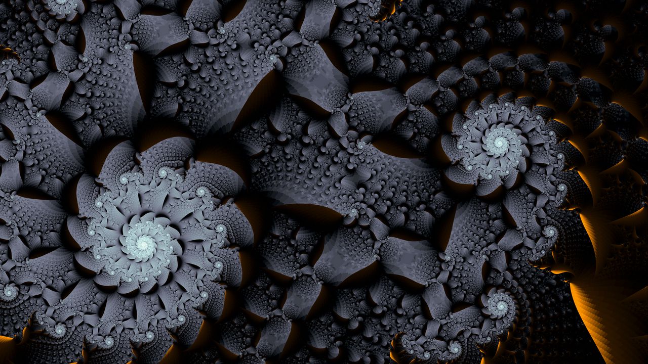 Wallpaper fractal, twisting, pattern