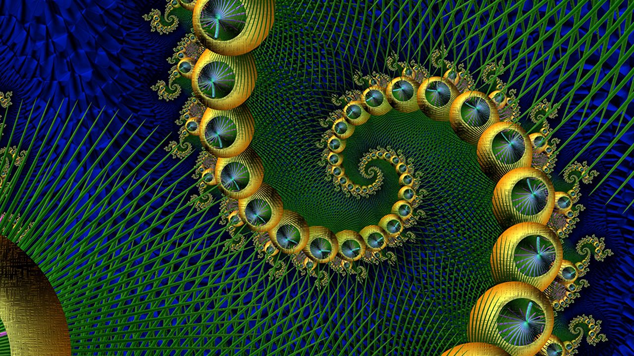 Wallpaper fractal, twisting, spiral, pattern