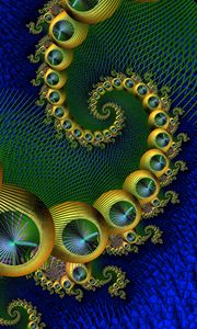Preview wallpaper fractal, twisting, spiral, pattern
