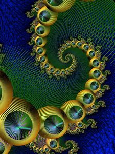 Preview wallpaper fractal, twisting, spiral, pattern