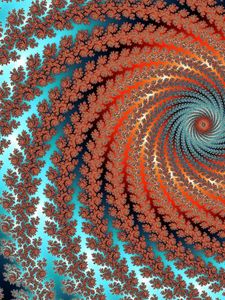 Preview wallpaper fractal, vortex, twisted, multicolored, abstraction, digital