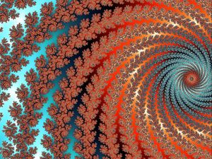 Preview wallpaper fractal, vortex, twisted, multicolored, abstraction, digital