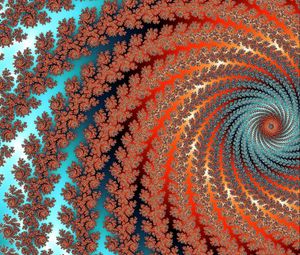 Preview wallpaper fractal, vortex, twisted, multicolored, abstraction, digital