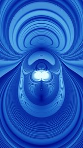 Preview wallpaper fractal, waves, distortion, abstraction, blue