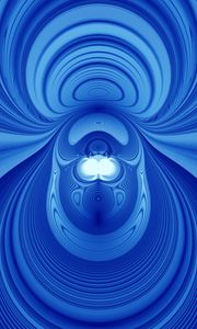 Preview wallpaper fractal, waves, distortion, abstraction, blue