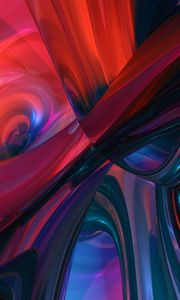 Preview wallpaper fractal, wavy, tangled, colorful, abstraction