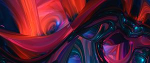 Preview wallpaper fractal, wavy, tangled, colorful, abstraction