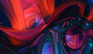 Preview wallpaper fractal, wavy, tangled, colorful, abstraction