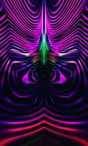 Preview wallpaper fractal, winding, wavy, purple, abstraction