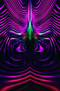 Preview wallpaper fractal, winding, wavy, purple, abstraction