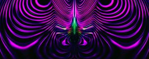 Preview wallpaper fractal, winding, wavy, purple, abstraction