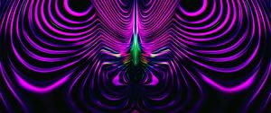 Preview wallpaper fractal, winding, wavy, purple, abstraction