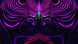 Preview wallpaper fractal, winding, wavy, purple, abstraction