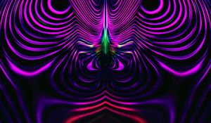 Preview wallpaper fractal, winding, wavy, purple, abstraction