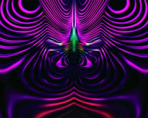 Preview wallpaper fractal, winding, wavy, purple, abstraction