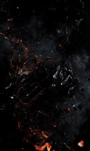 Preview wallpaper fragments, broken, black, dark