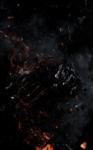 Preview wallpaper fragments, broken, black, dark