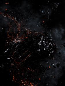 Preview wallpaper fragments, broken, black, dark