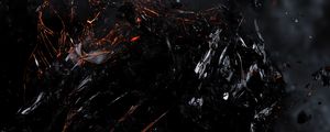 Preview wallpaper fragments, broken, black, dark