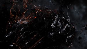 Preview wallpaper fragments, broken, black, dark