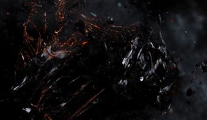 Preview wallpaper fragments, broken, black, dark
