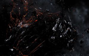 Preview wallpaper fragments, broken, black, dark