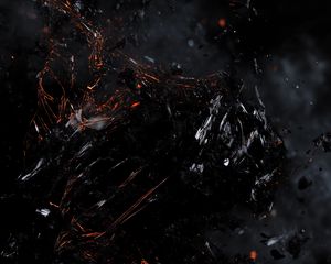 Preview wallpaper fragments, broken, black, dark