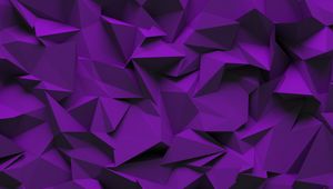 Preview wallpaper fragments, triangles, volume, purple