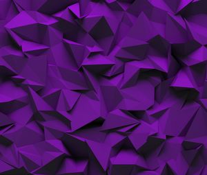 Preview wallpaper fragments, triangles, volume, purple