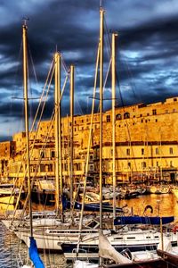 Preview wallpaper france, terra minor, pier, boat, boats, building, hdr