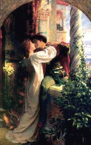 Preview wallpaper frank dicksee, romeo and juliet, kiss, art, love, tenderness