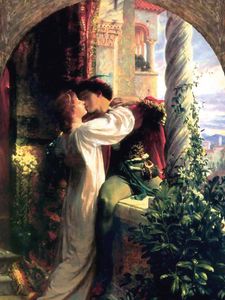 Preview wallpaper frank dicksee, romeo and juliet, kiss, art, love, tenderness