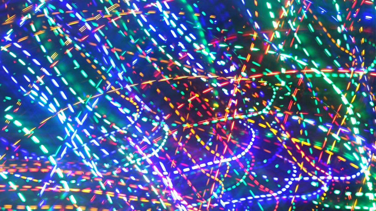 Wallpaper freezelight, lights, dotted line, glow