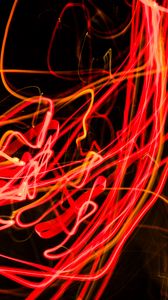 Preview wallpaper freezelight, lines, abstraction, red